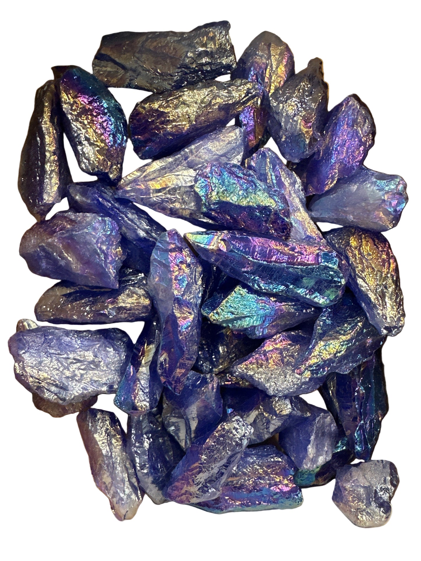 Dark Blue Aura Quartz