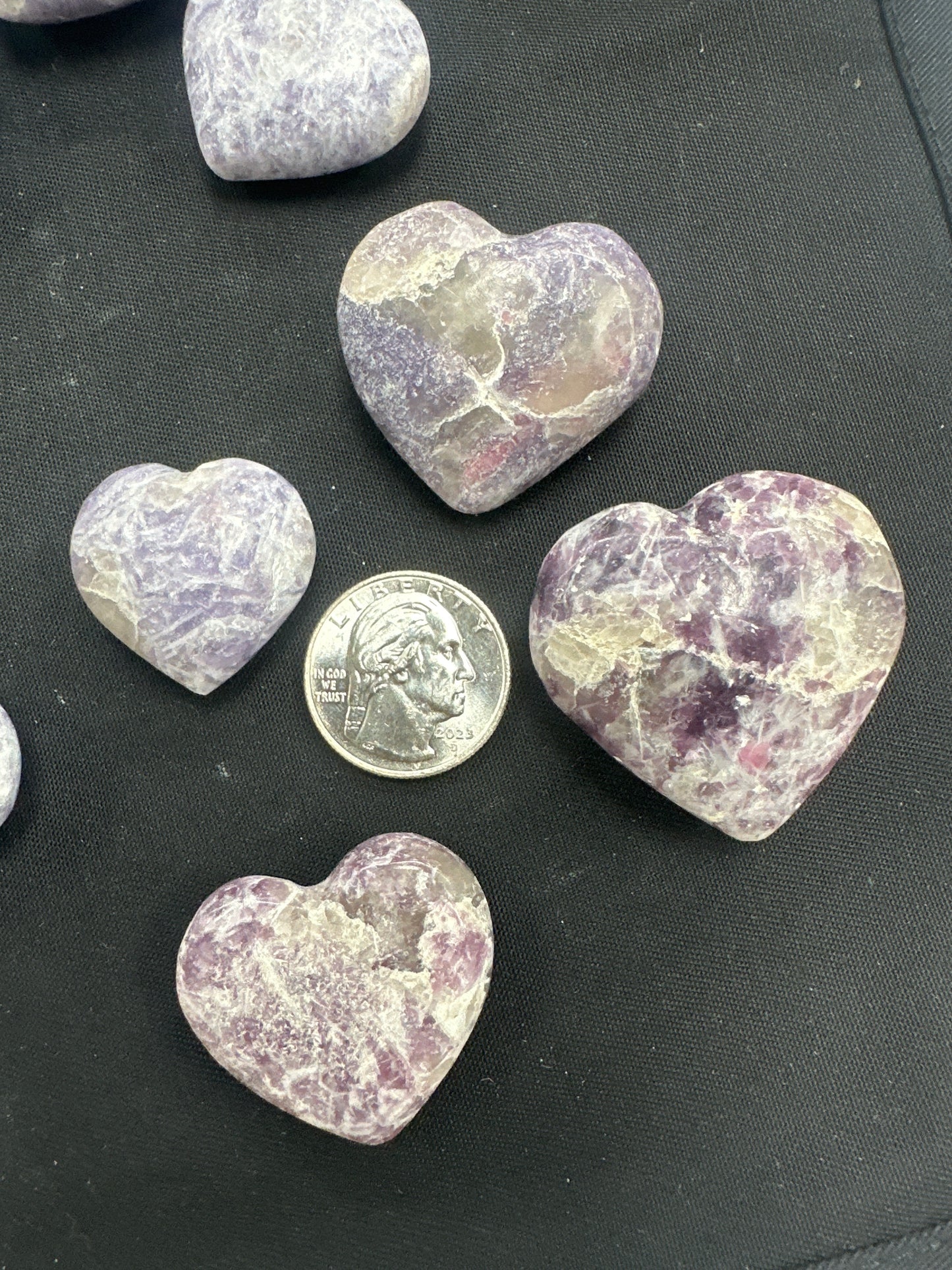 Lepidolite Heart Small