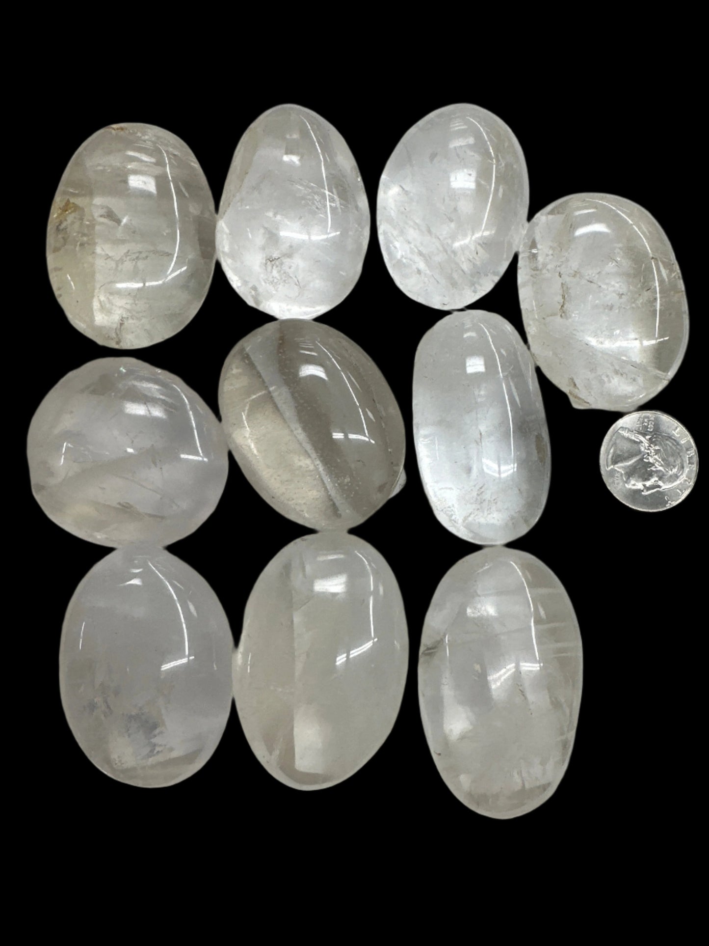 Clear Quartz Palm Stone