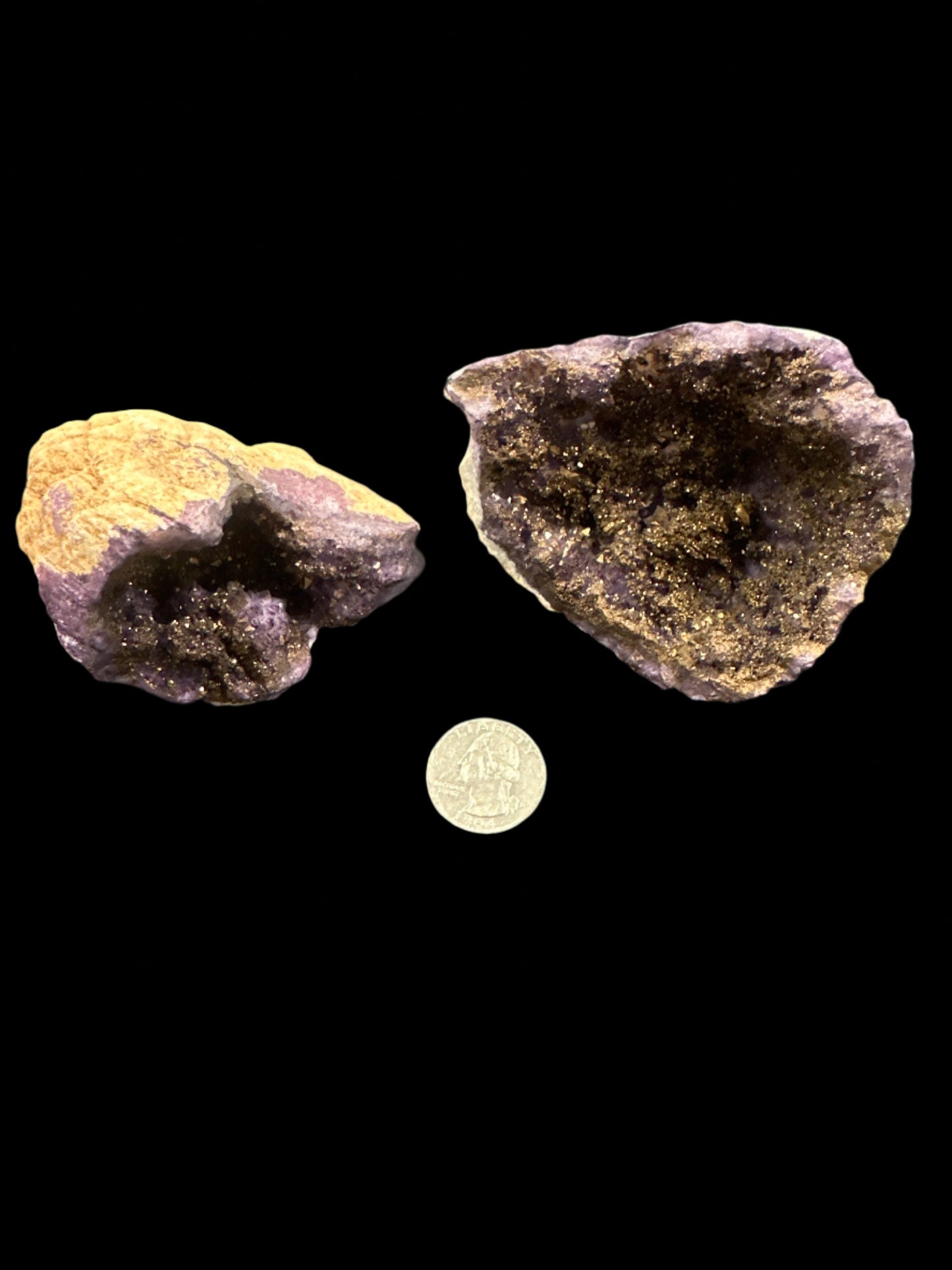 Purple Aura Coated Geode