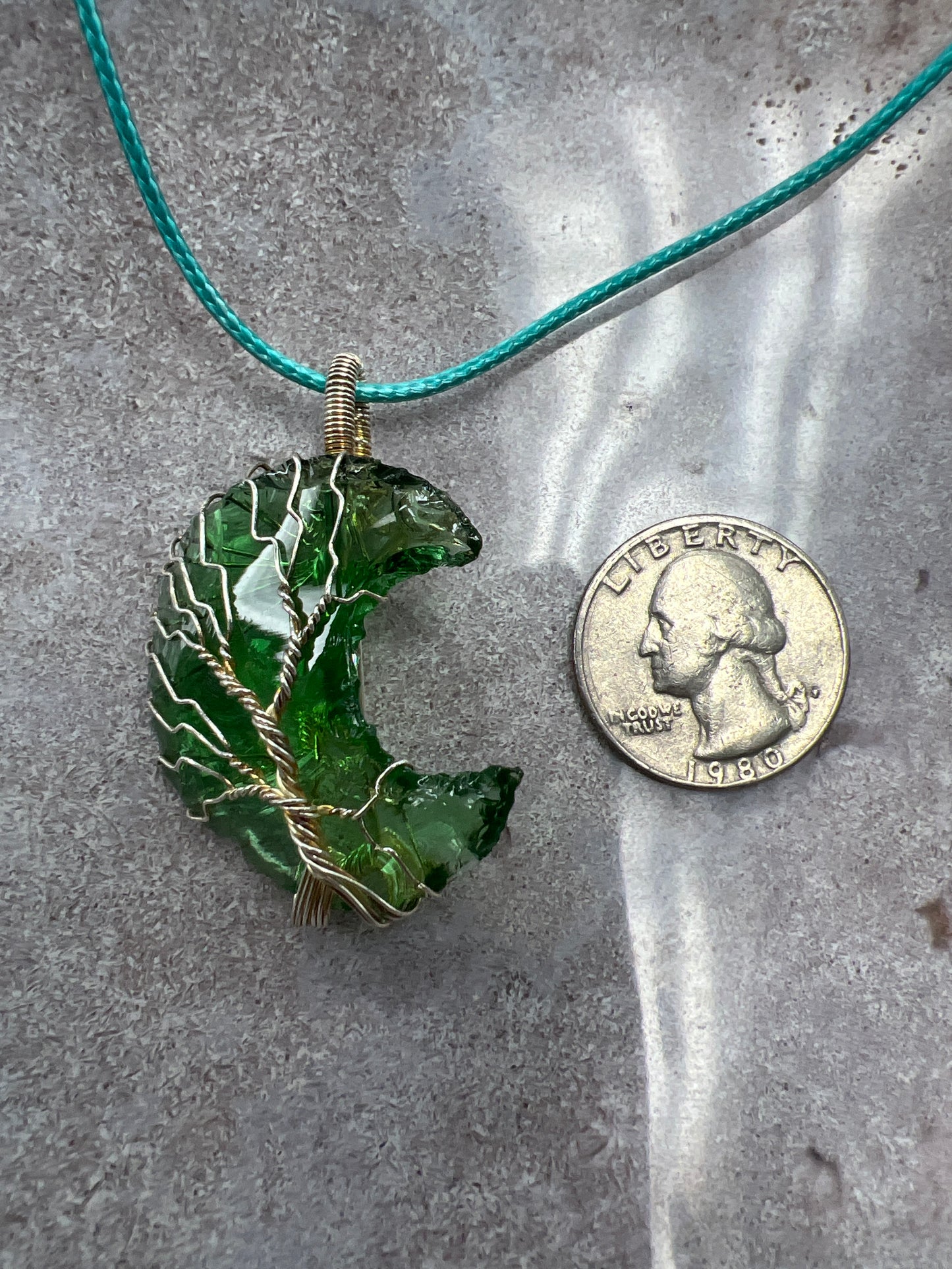 Obsidian TOL Moon Necklaces