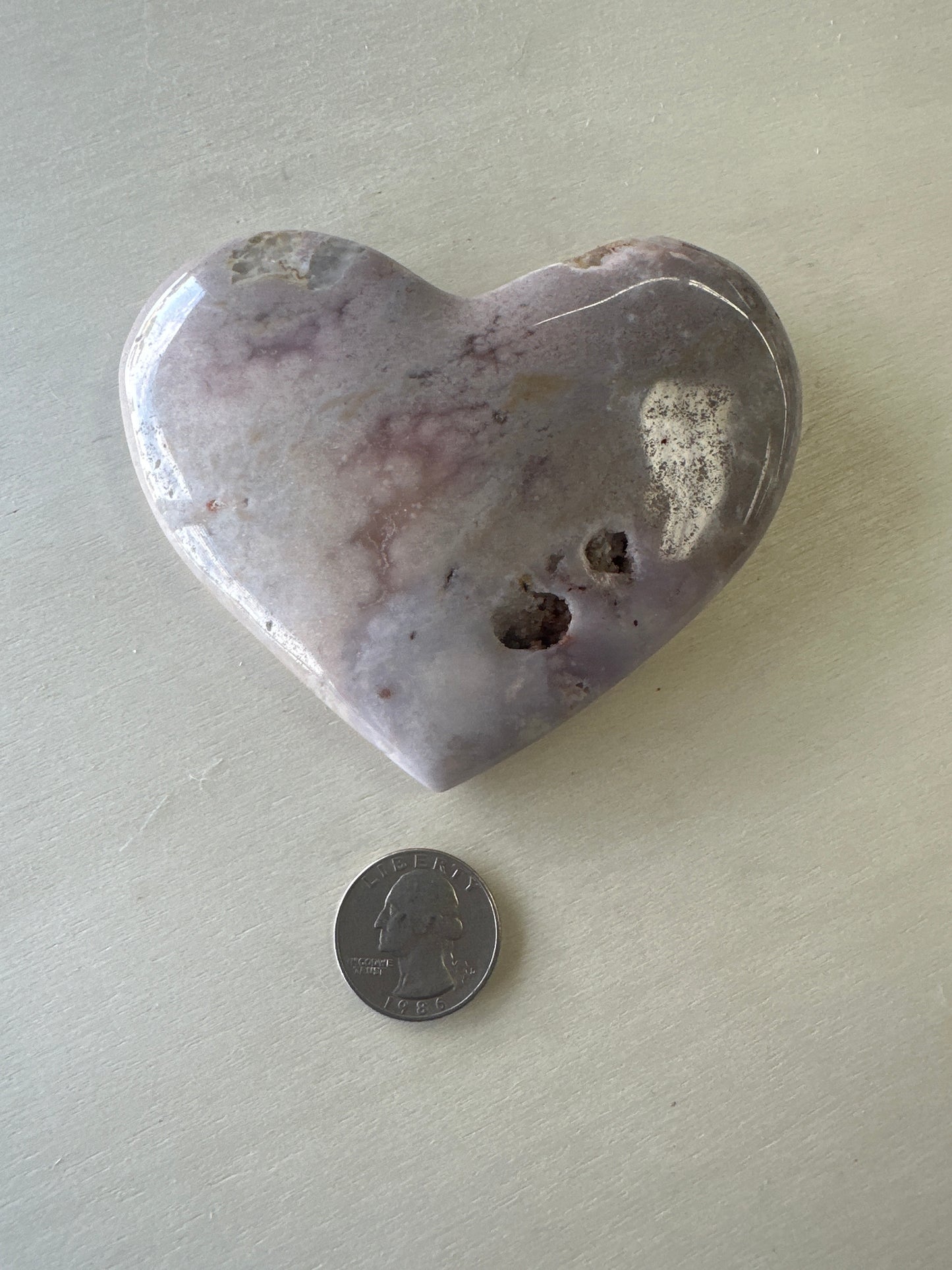 Pink Amethyst Heart