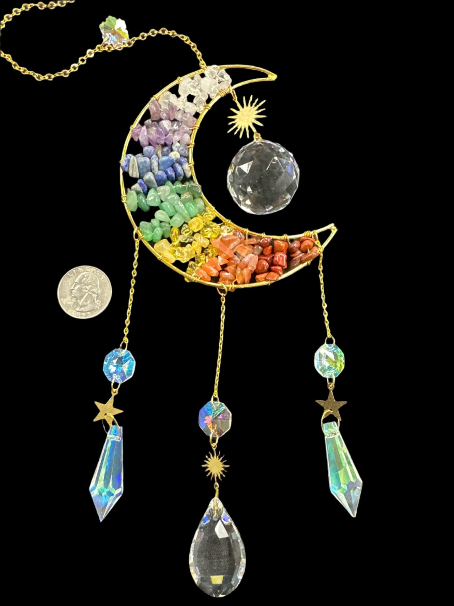 Crystal Moon Suncatcher