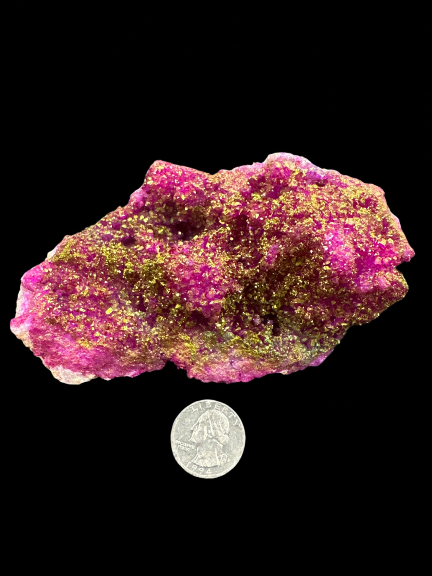 Pink Aura Coated Geode