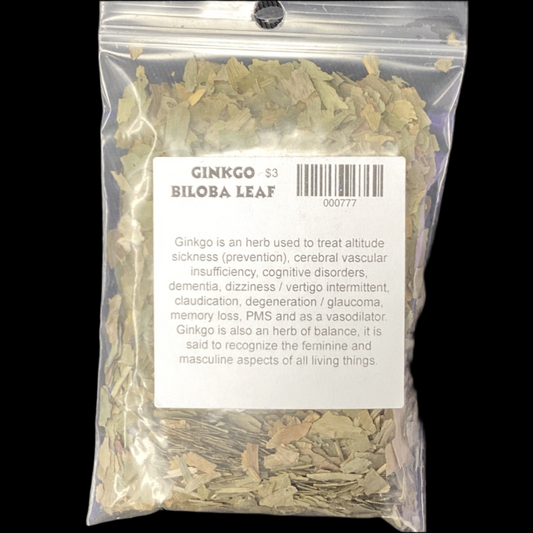 Gingko Biloba Leaf 1/2 oz