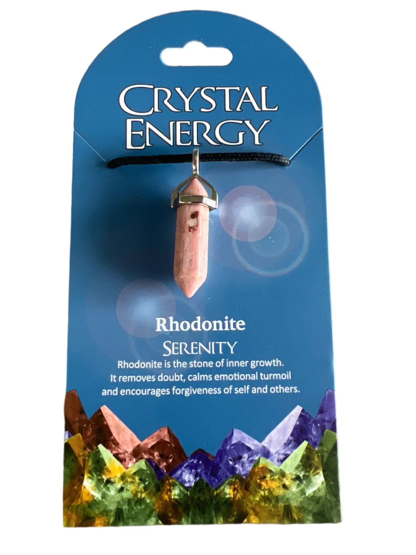 Crystal Energy Pendant: Rhodonite (Serenity)