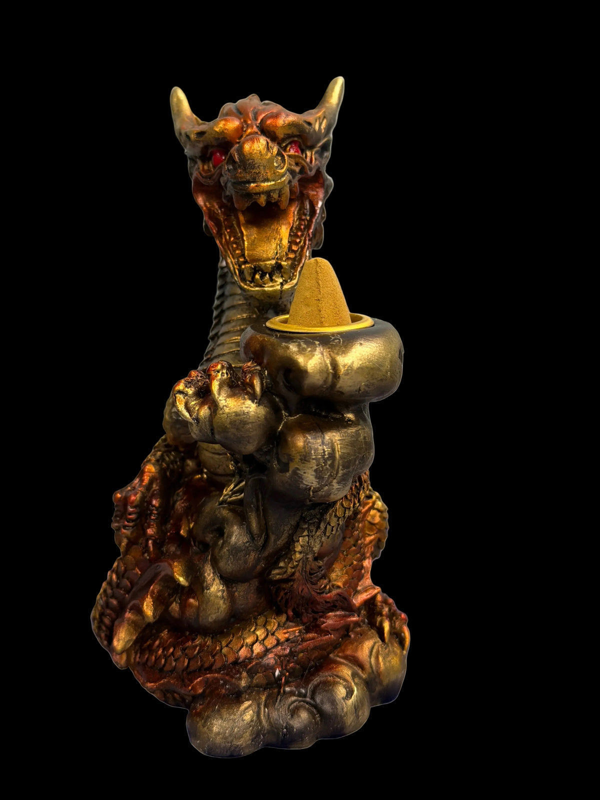 Copper Dragon Backflow Incense Burner