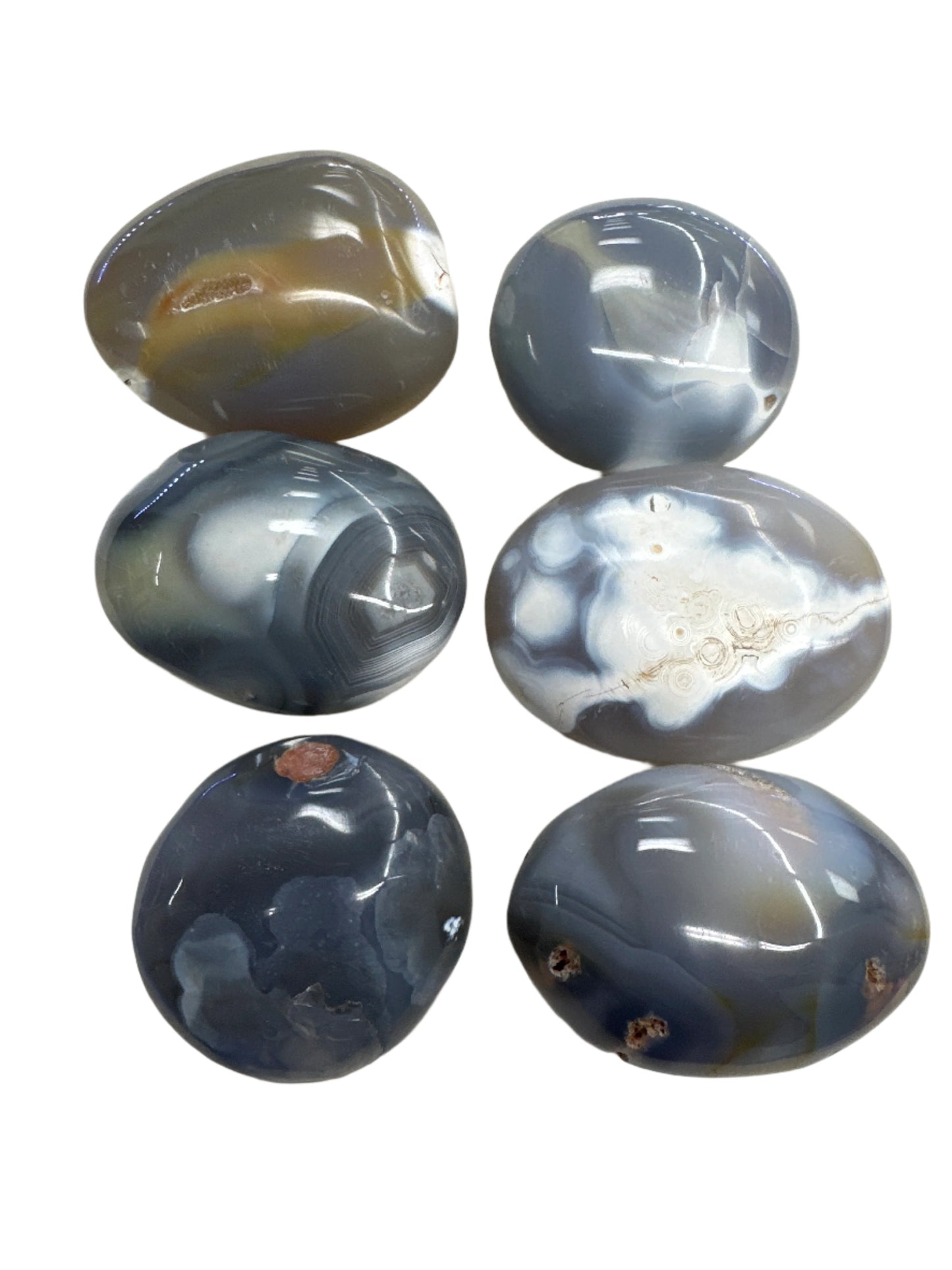 Orca Agate Palm Stone