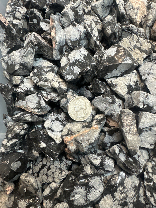 Rough Snowflake Obsidian