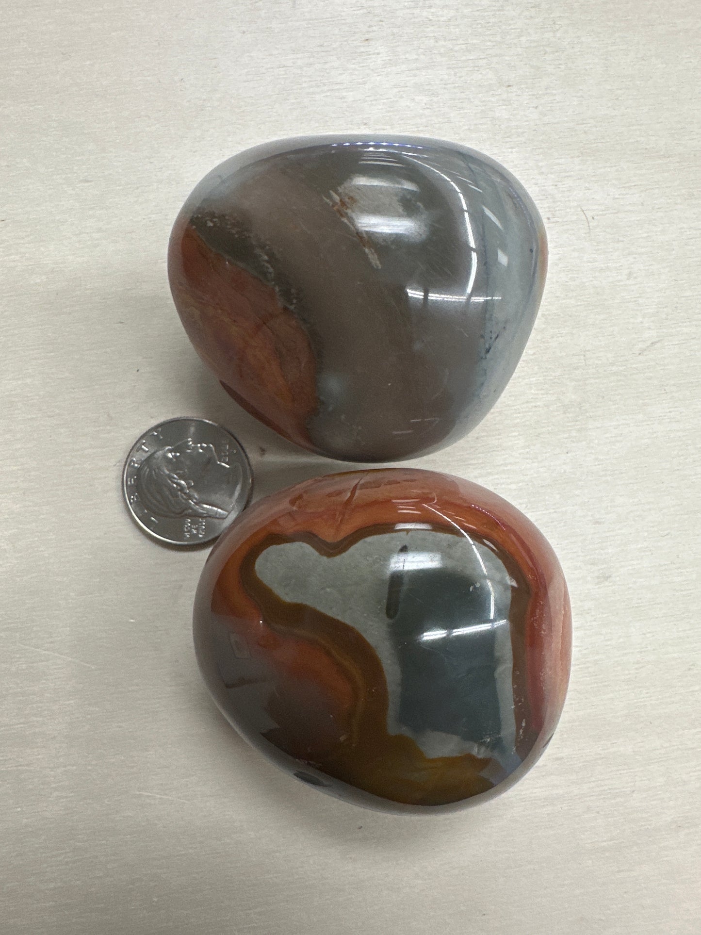 Polychrome Jasper Palm Stone