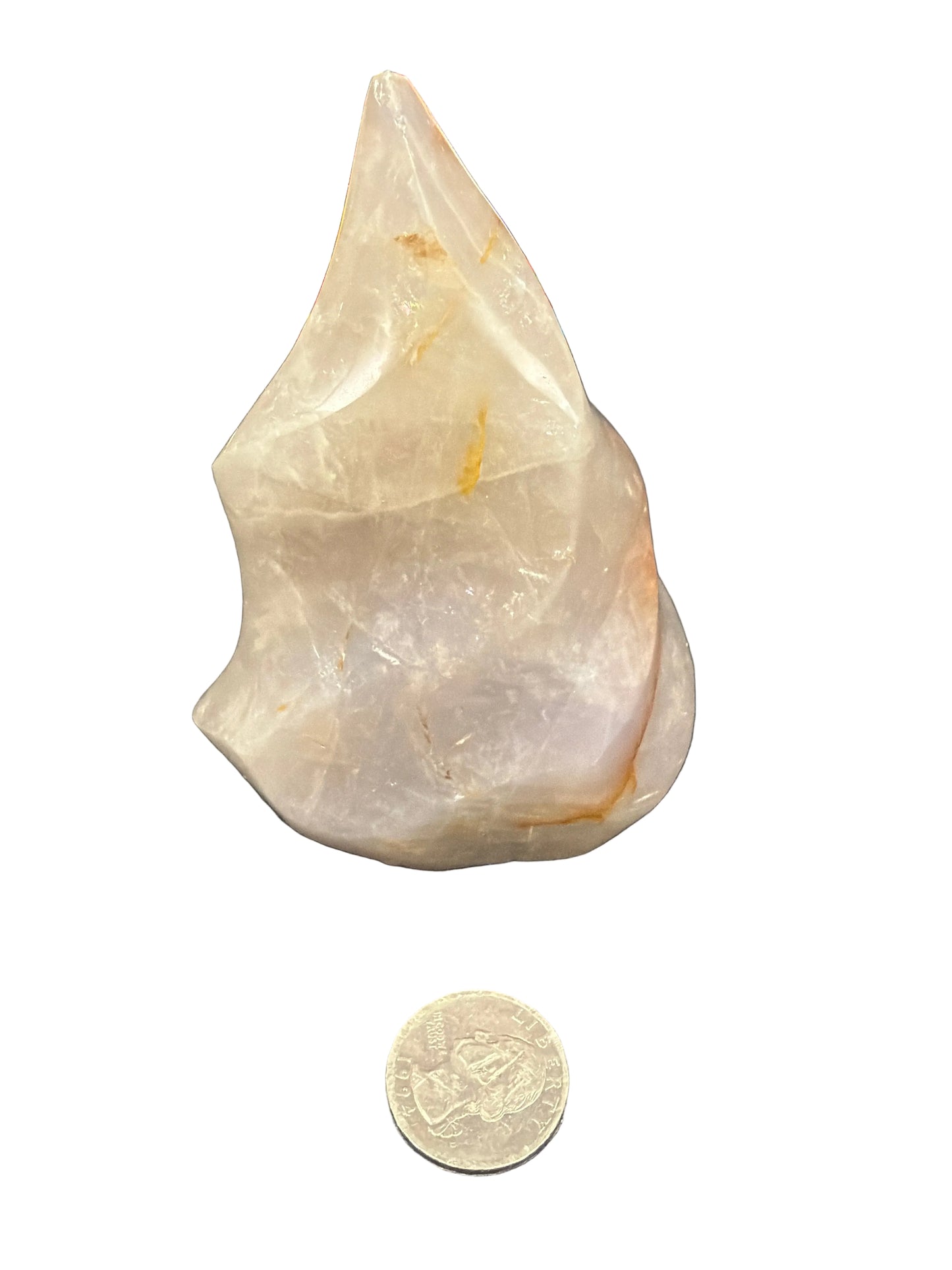 Blue Rose Quartz Flame