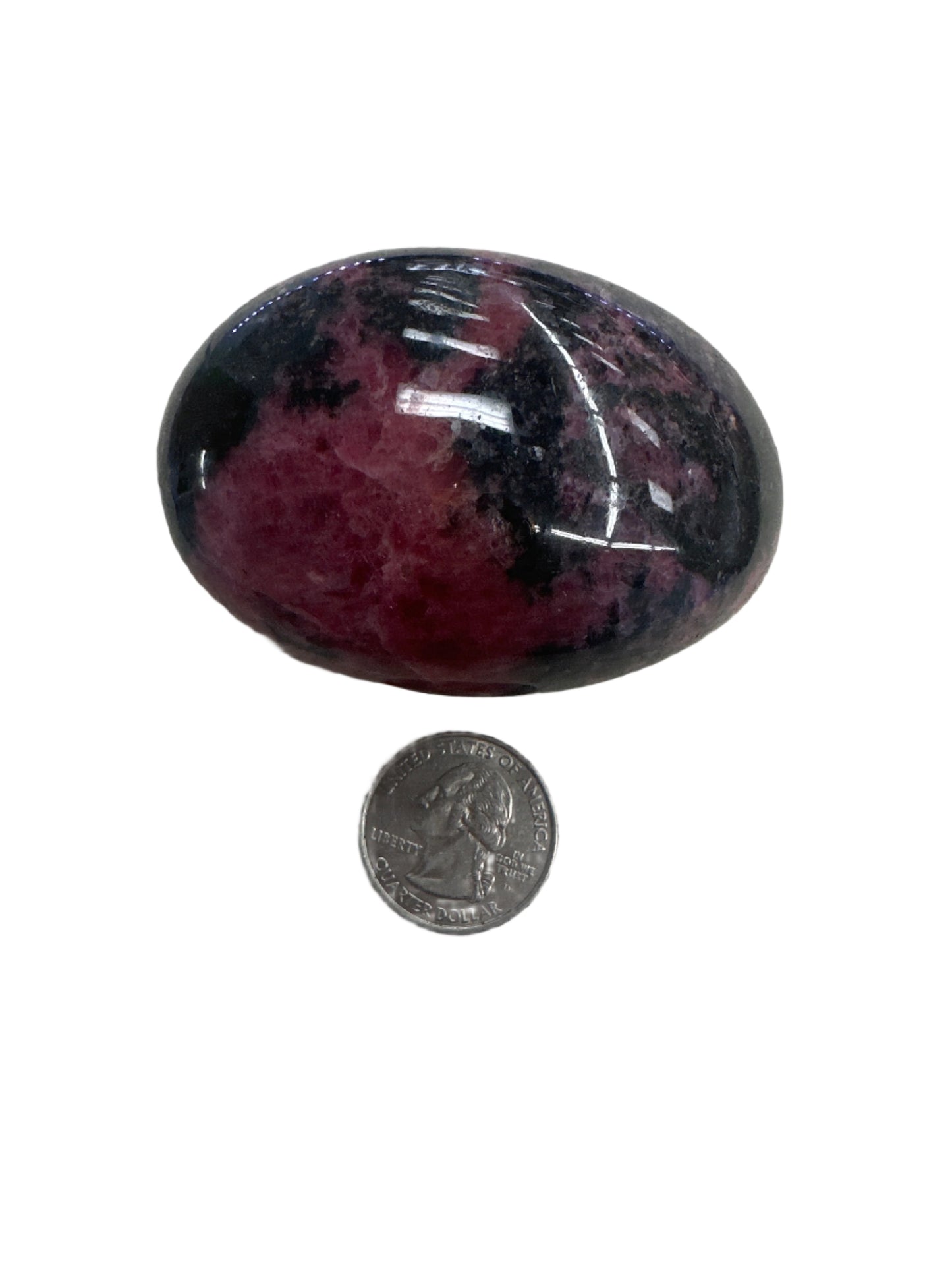 Rhodonite Palm Stone