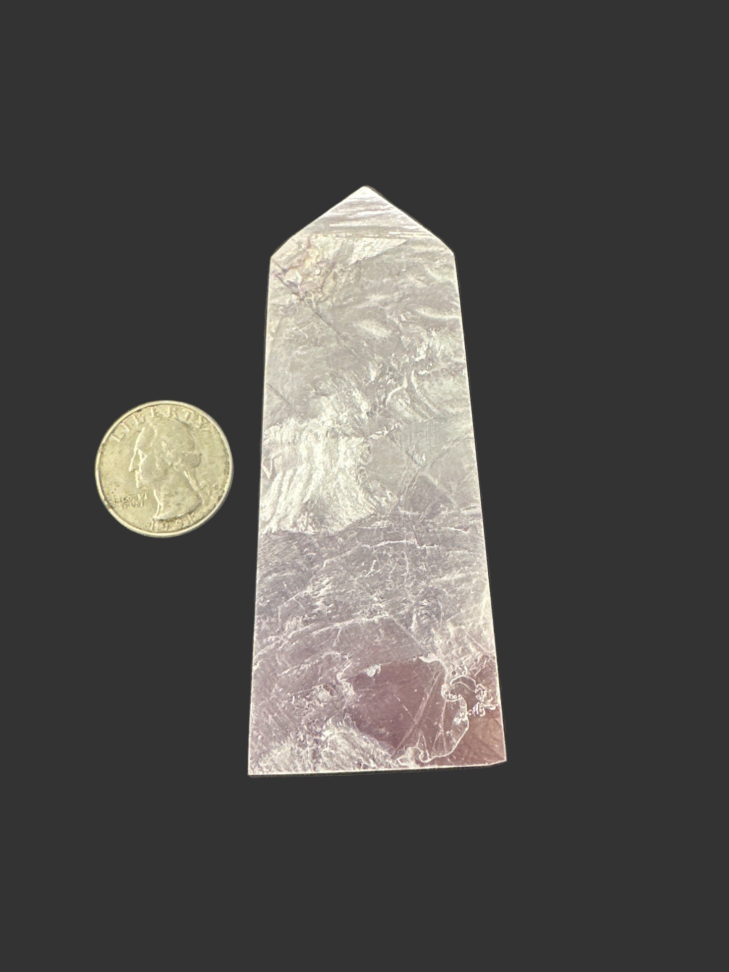 Lepidolite Mica Book Tower Polished