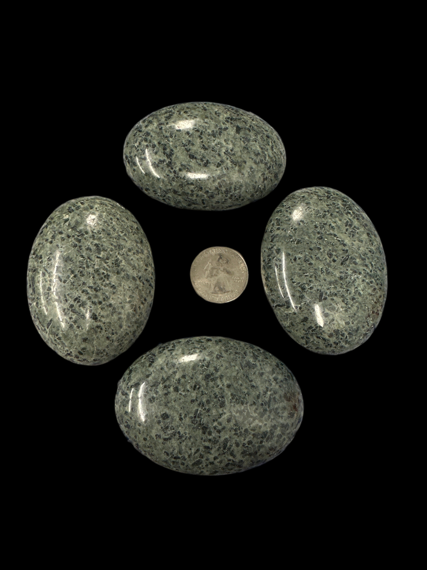 Green Tourmaline Palm Stone