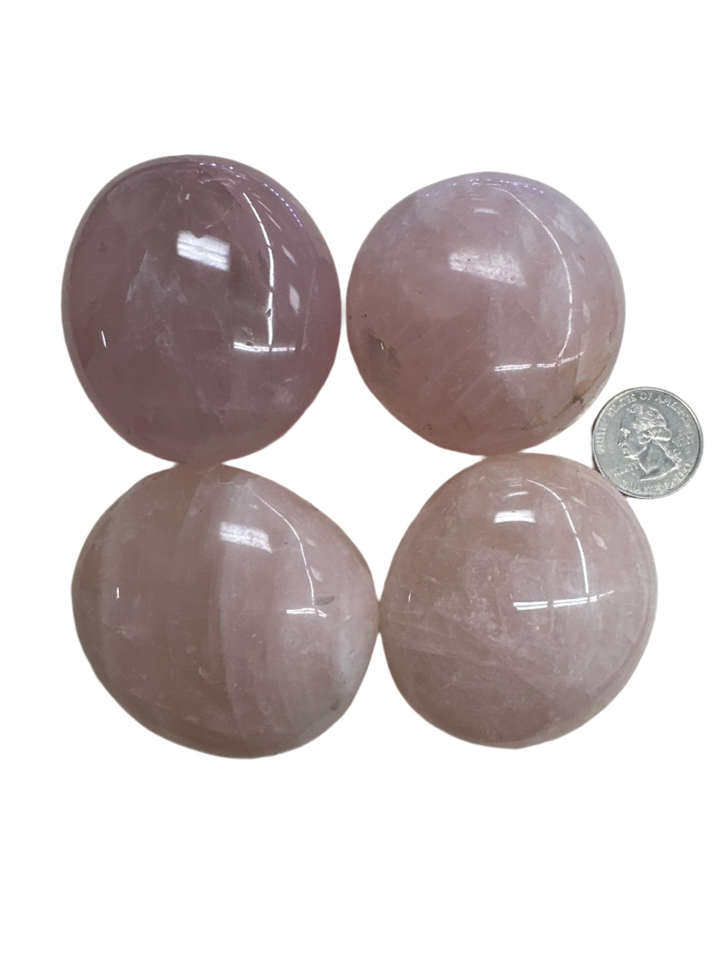 Rose Quartz Palm Stone