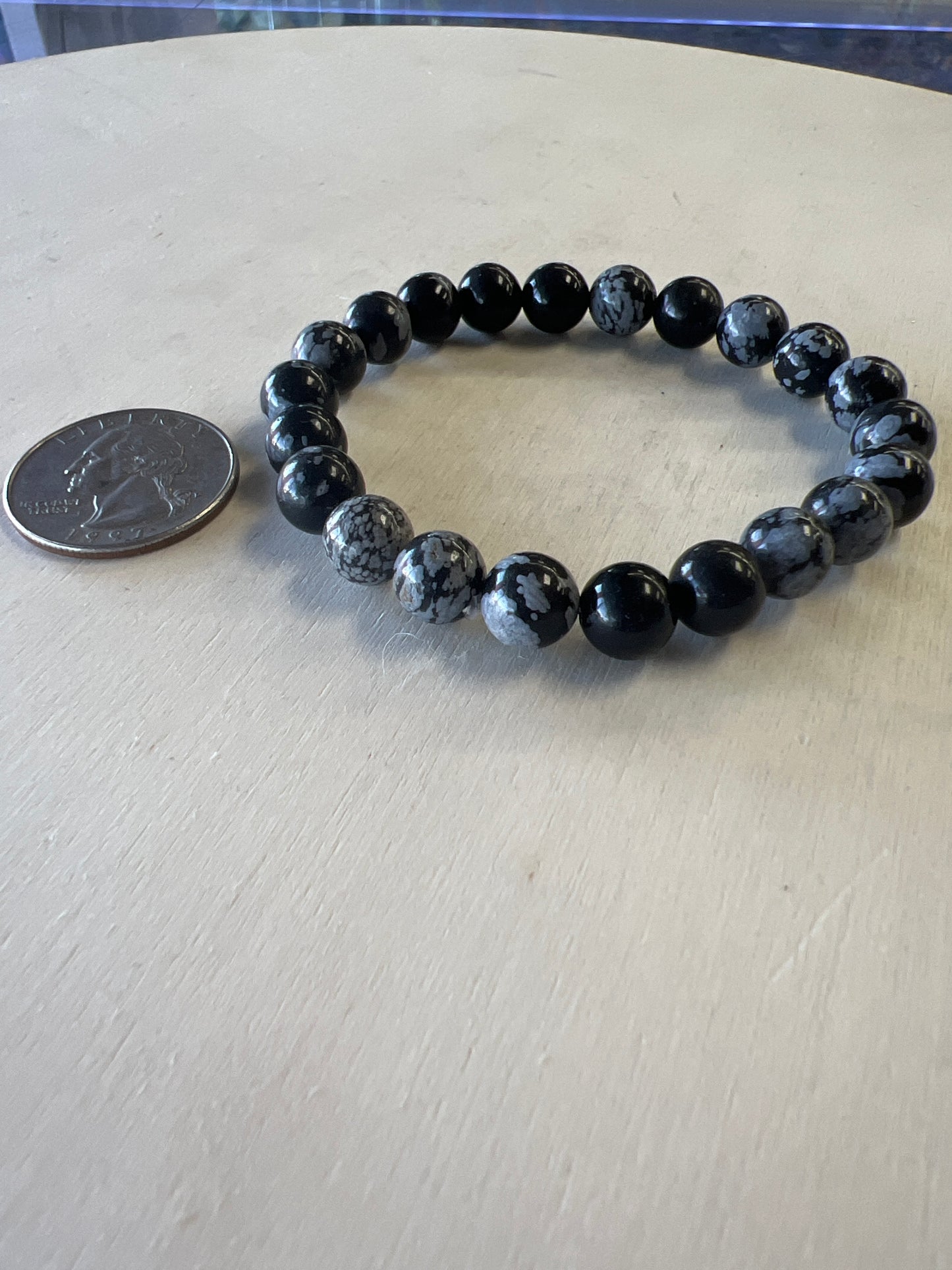 Snowflake Obsidian Bracelet