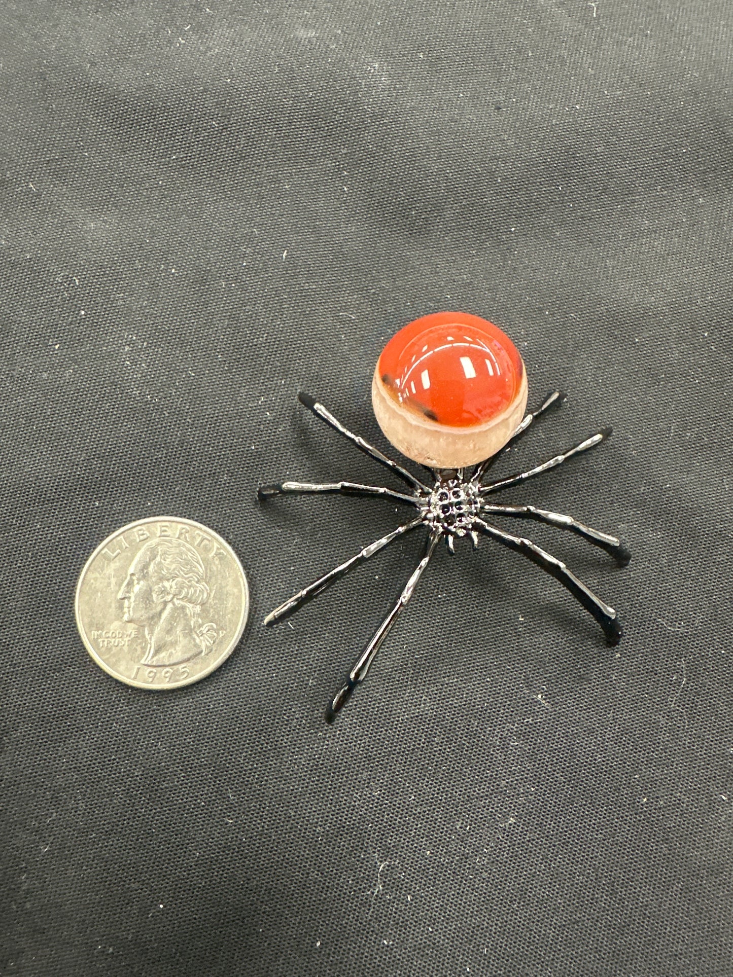 Metal Spiders W/ gemstone