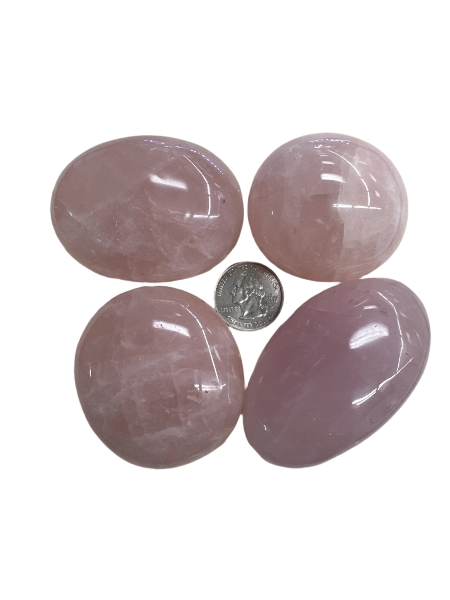 Rose Quartz Palm Stone