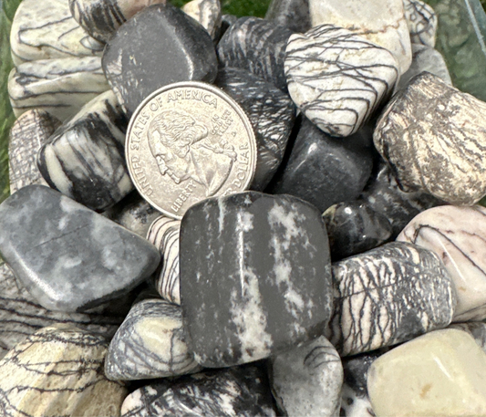 Spiderweb Jasper Tumbled