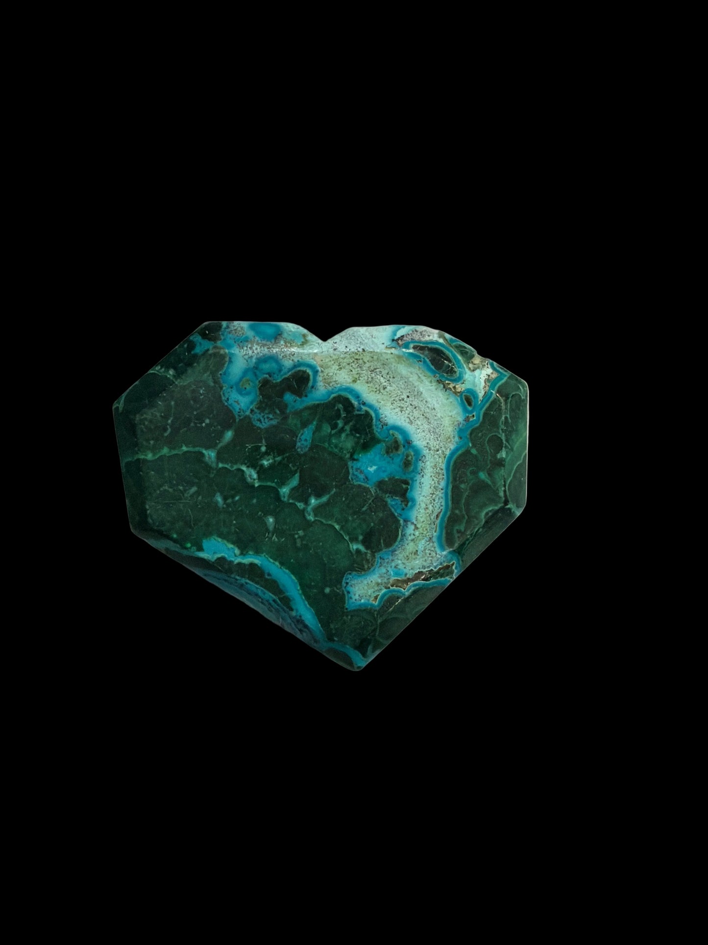 Malachite & Chrysocolla Heart