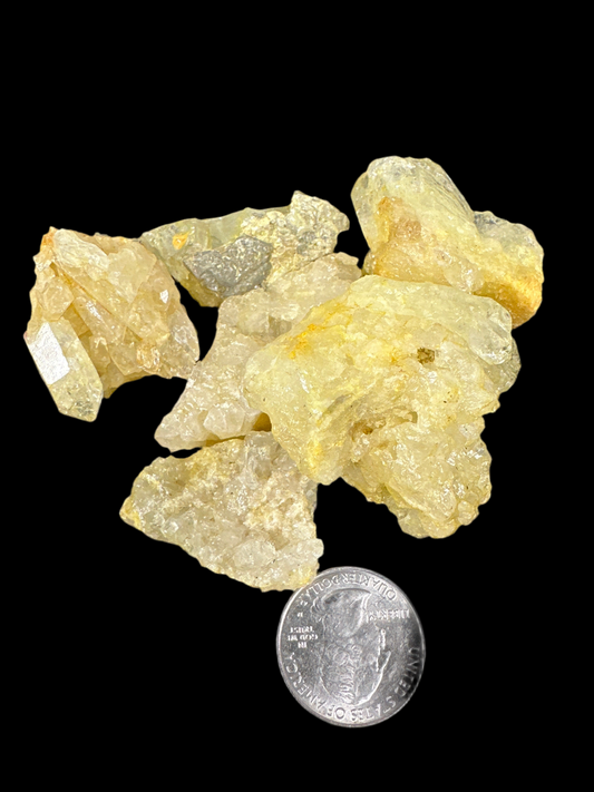 Dyed Lemon Crackle Quartz