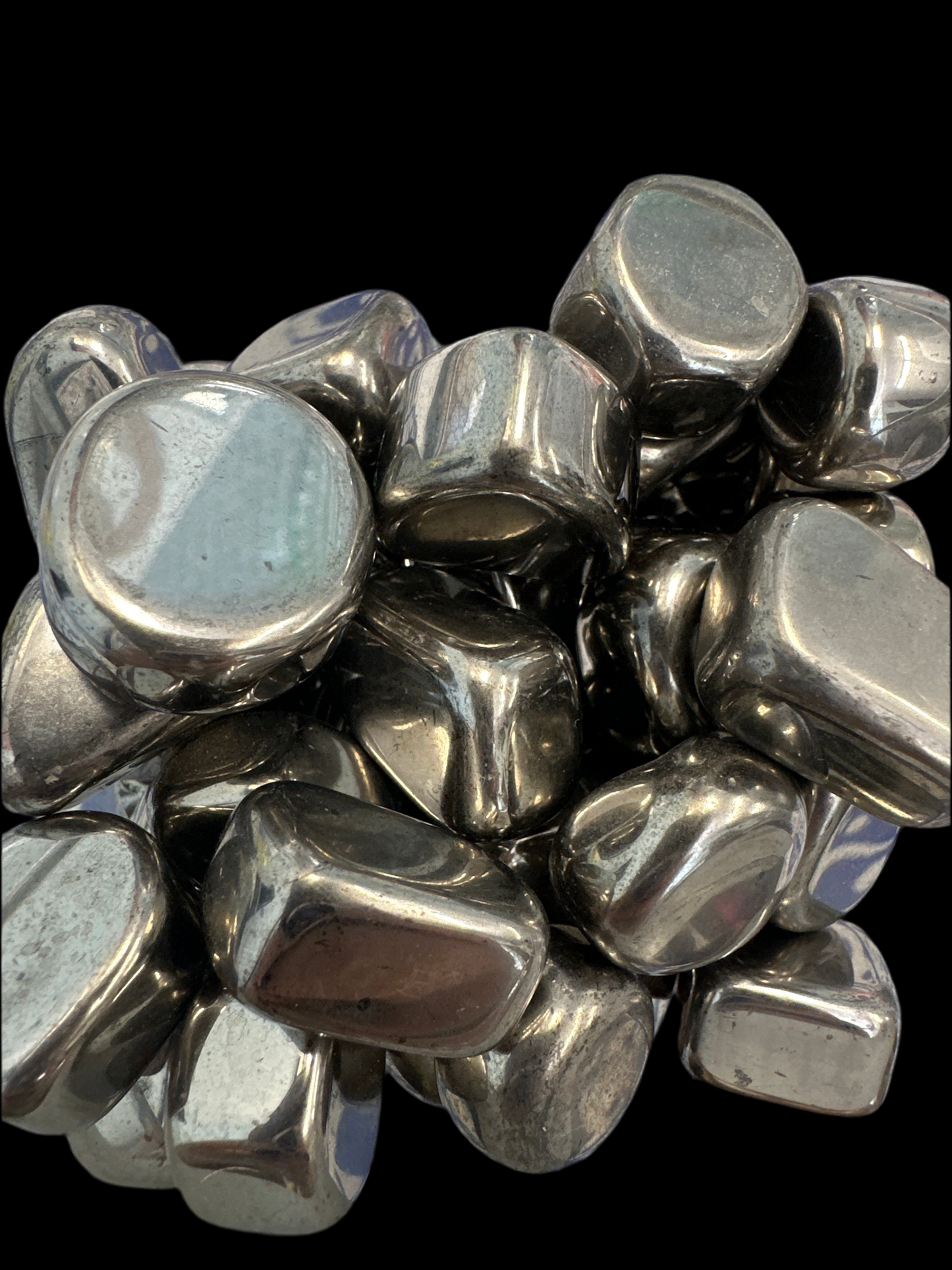 Silver Hematite Tumbled