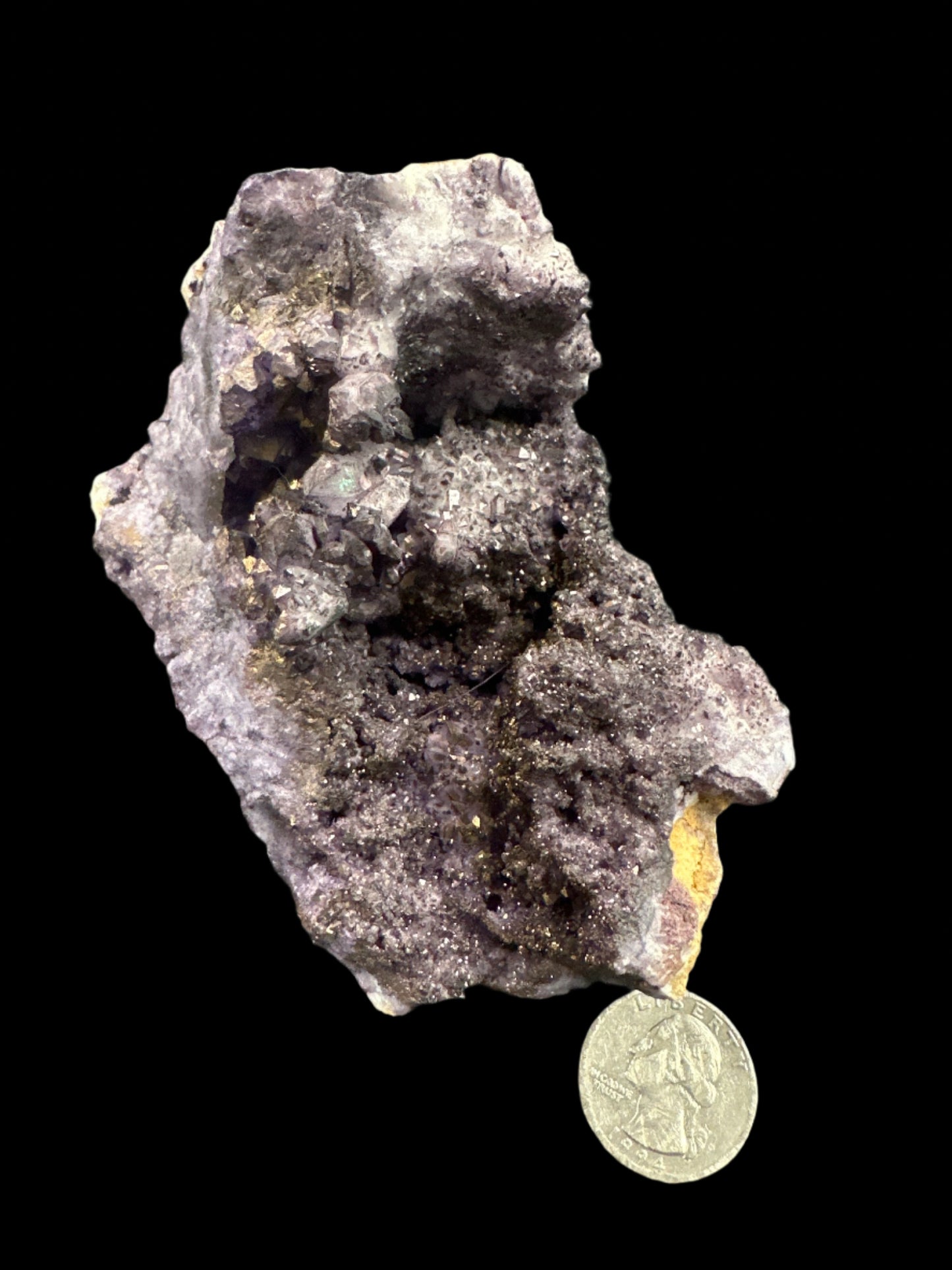 Purple Aura Coated Geode