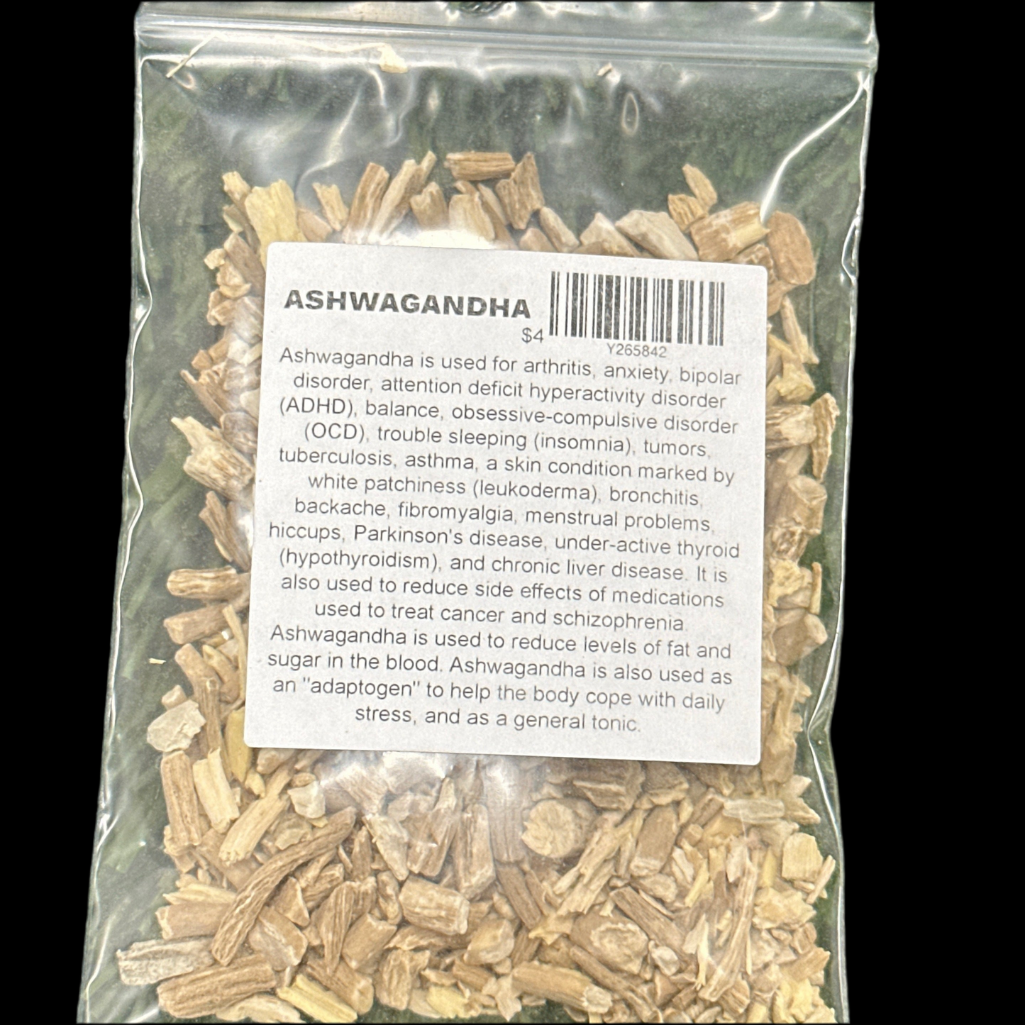 Ashwagandha Root 1/2 oz