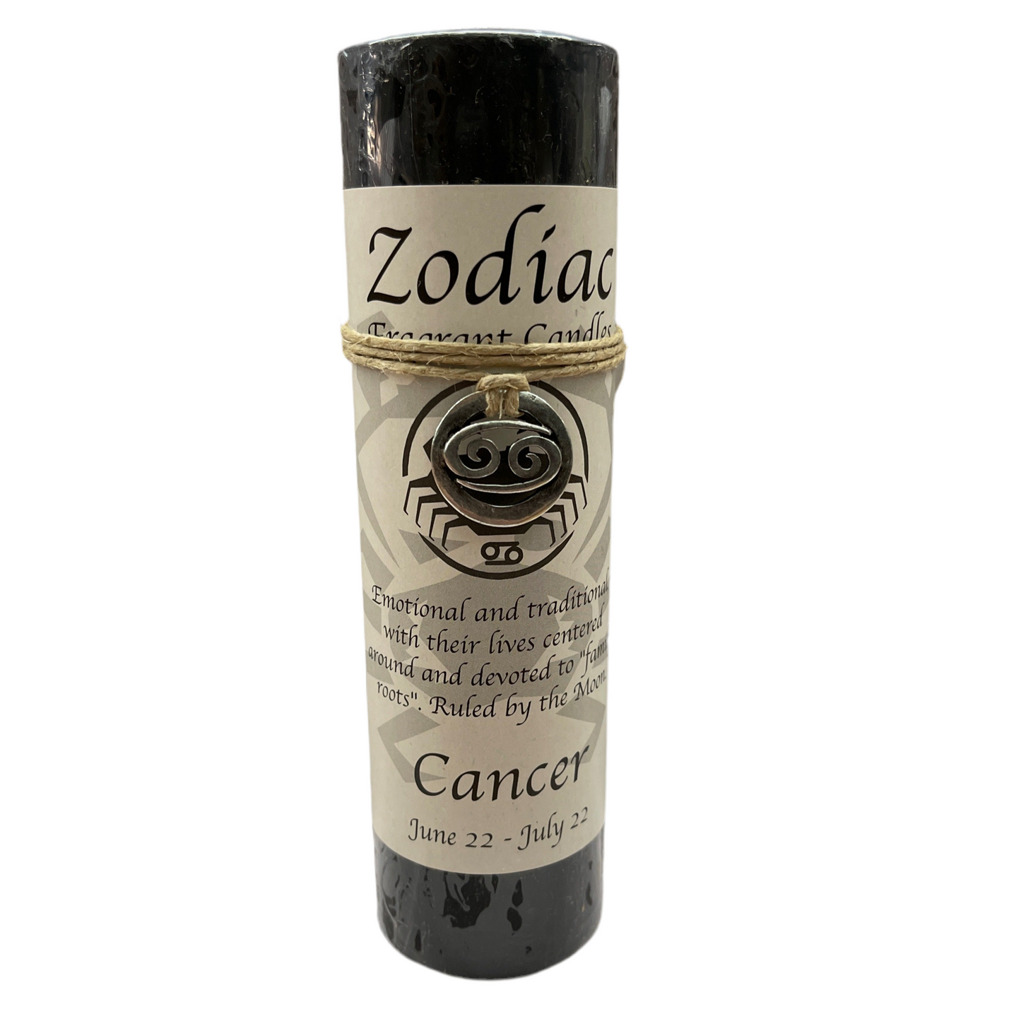 Zodiac Candle Cancer Scented Candle / Pewter Pendant