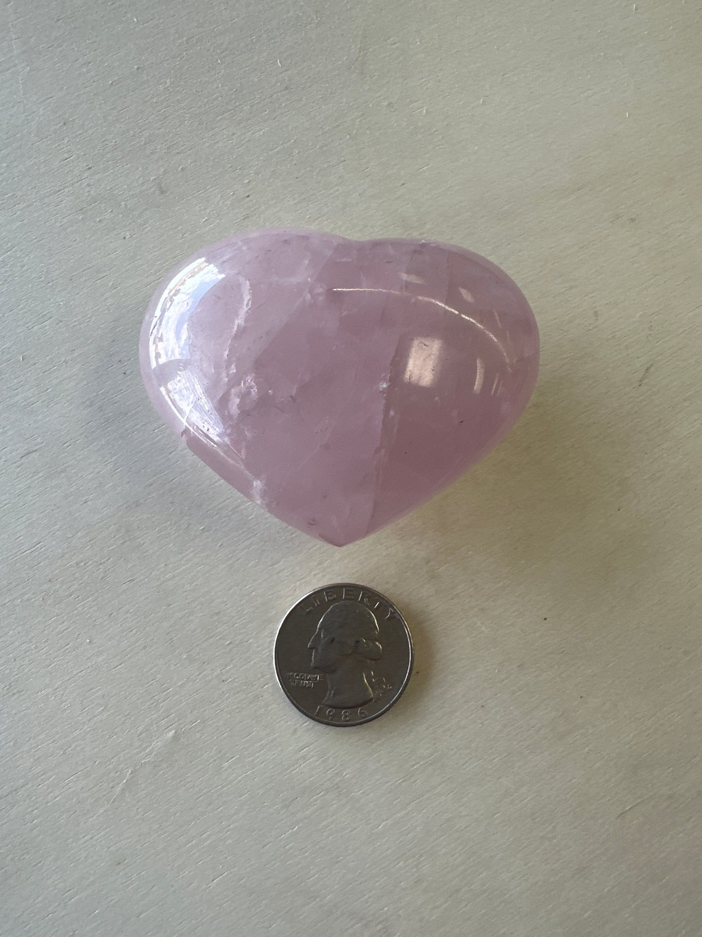 Rose Quartz Large Hearts