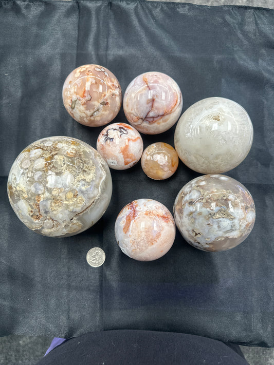 Flower Agate Sphere