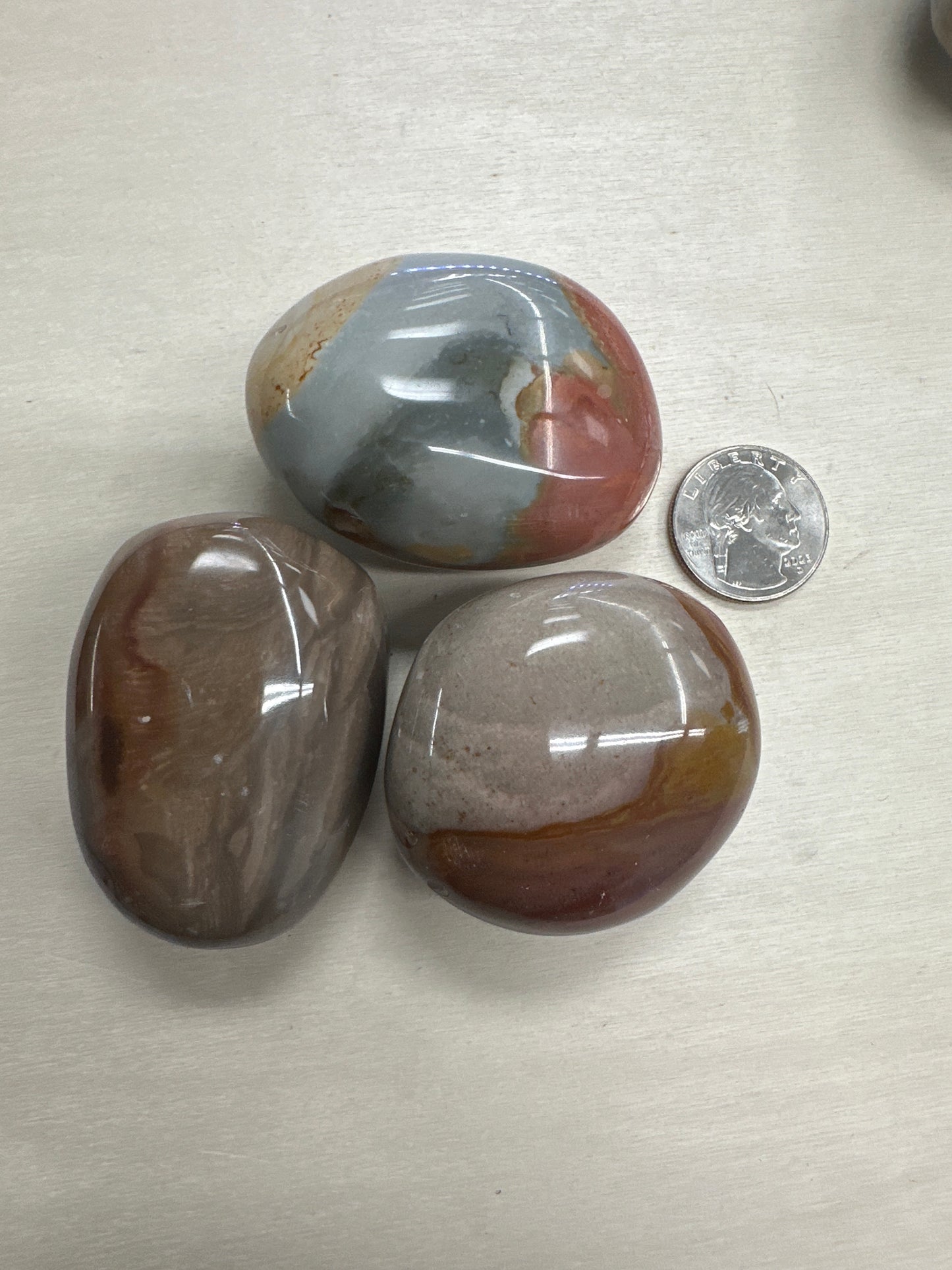 Polychrome Jasper Palm Stone