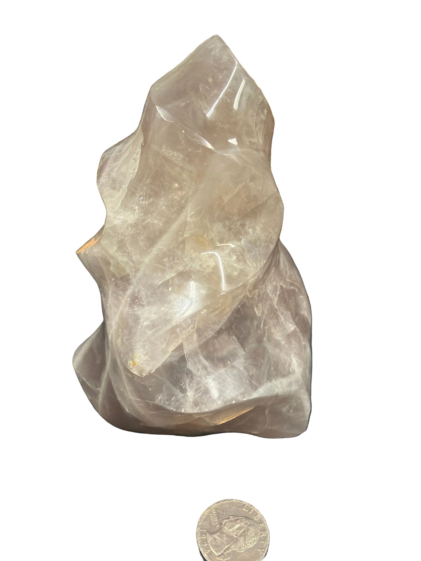 Blue Rose Quartz Flame