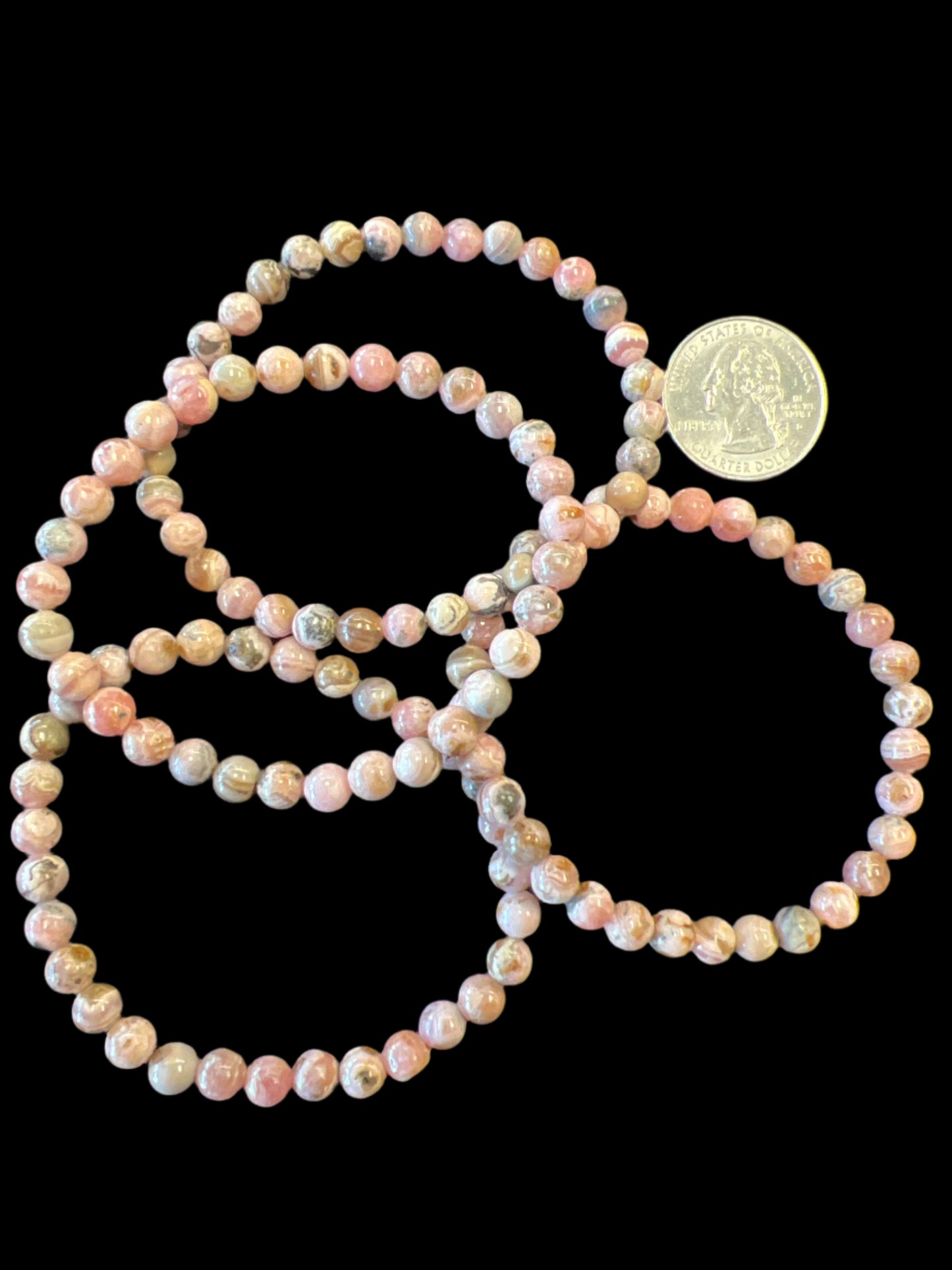 Rhodochrosite 5-6mm bracelet
