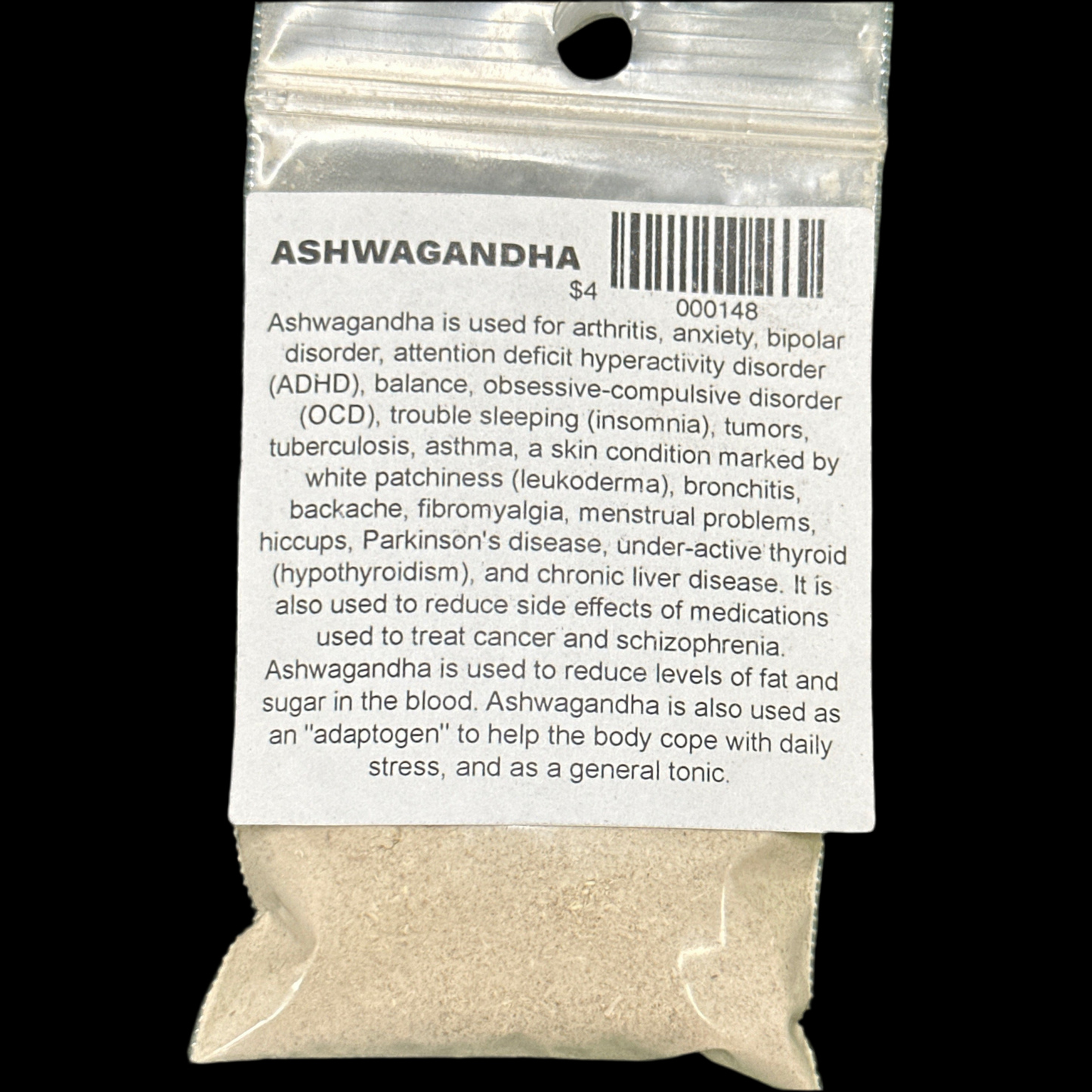 Ashwaghanda Powder 1/2 oz