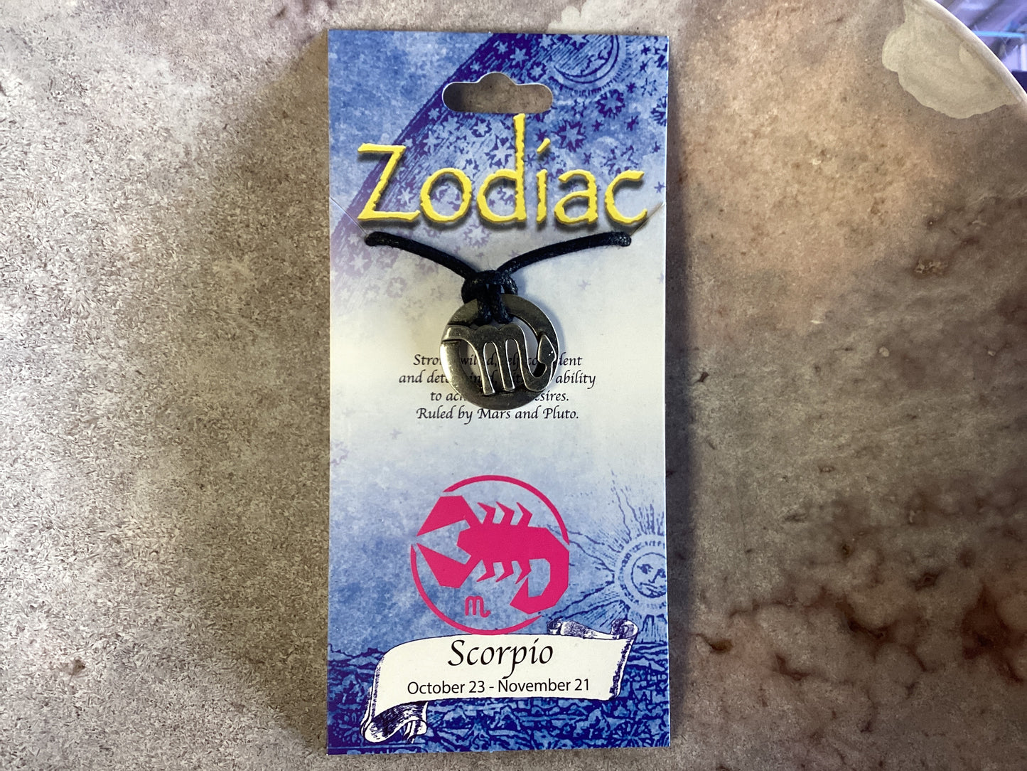 Zodiac pendant necklaces