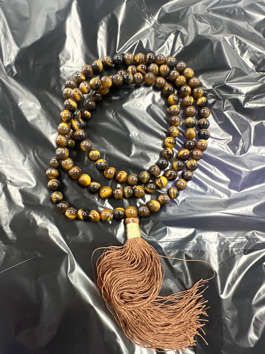 Tigers Eye Mala Necklace