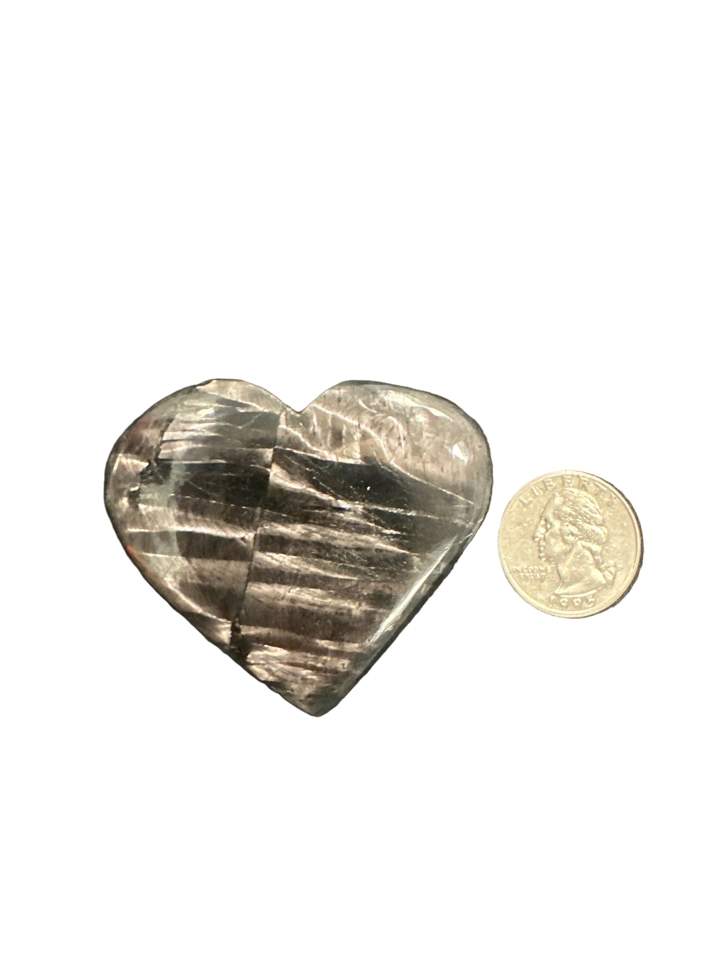 Hypersthene Palm Stone & Heart