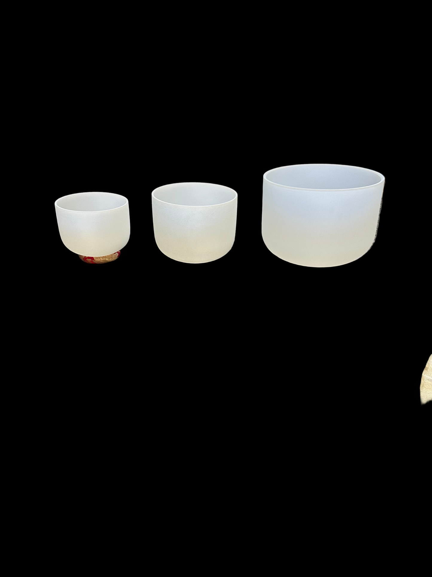 Crystal Singing Bowl Frosted