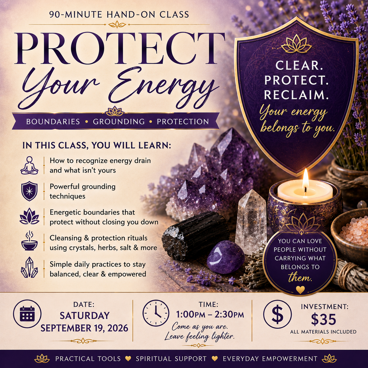 Protect Your Energy Class