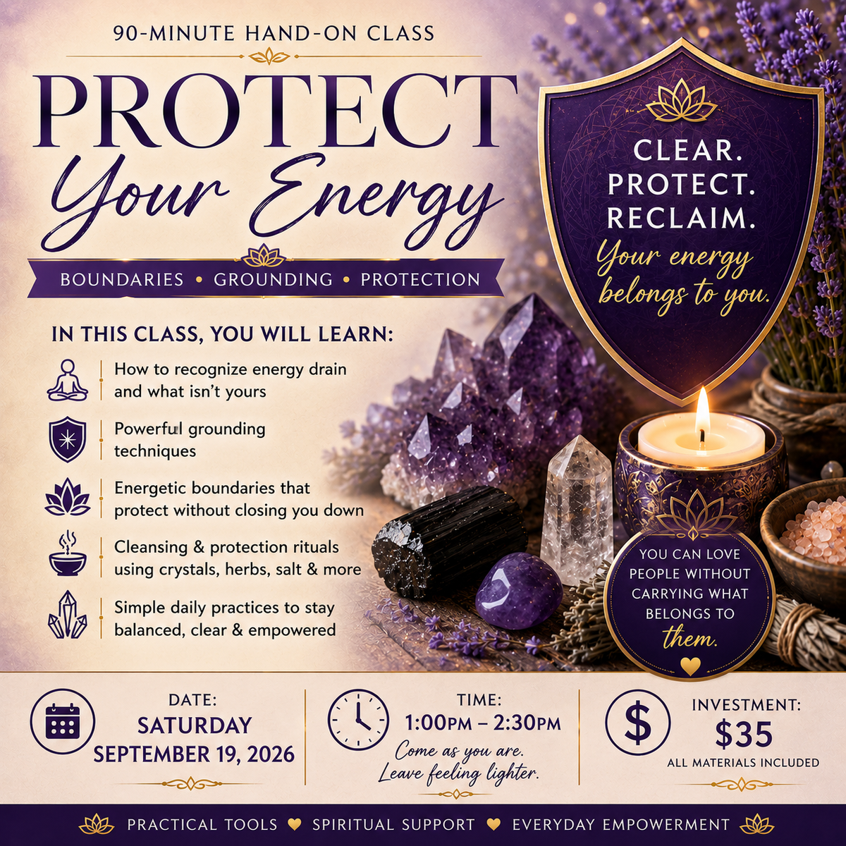 Protect Your Energy Class