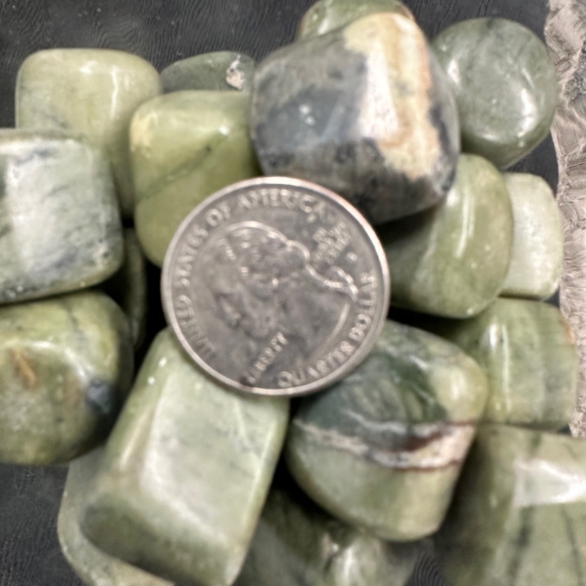 Green Chalcedony Tumbled