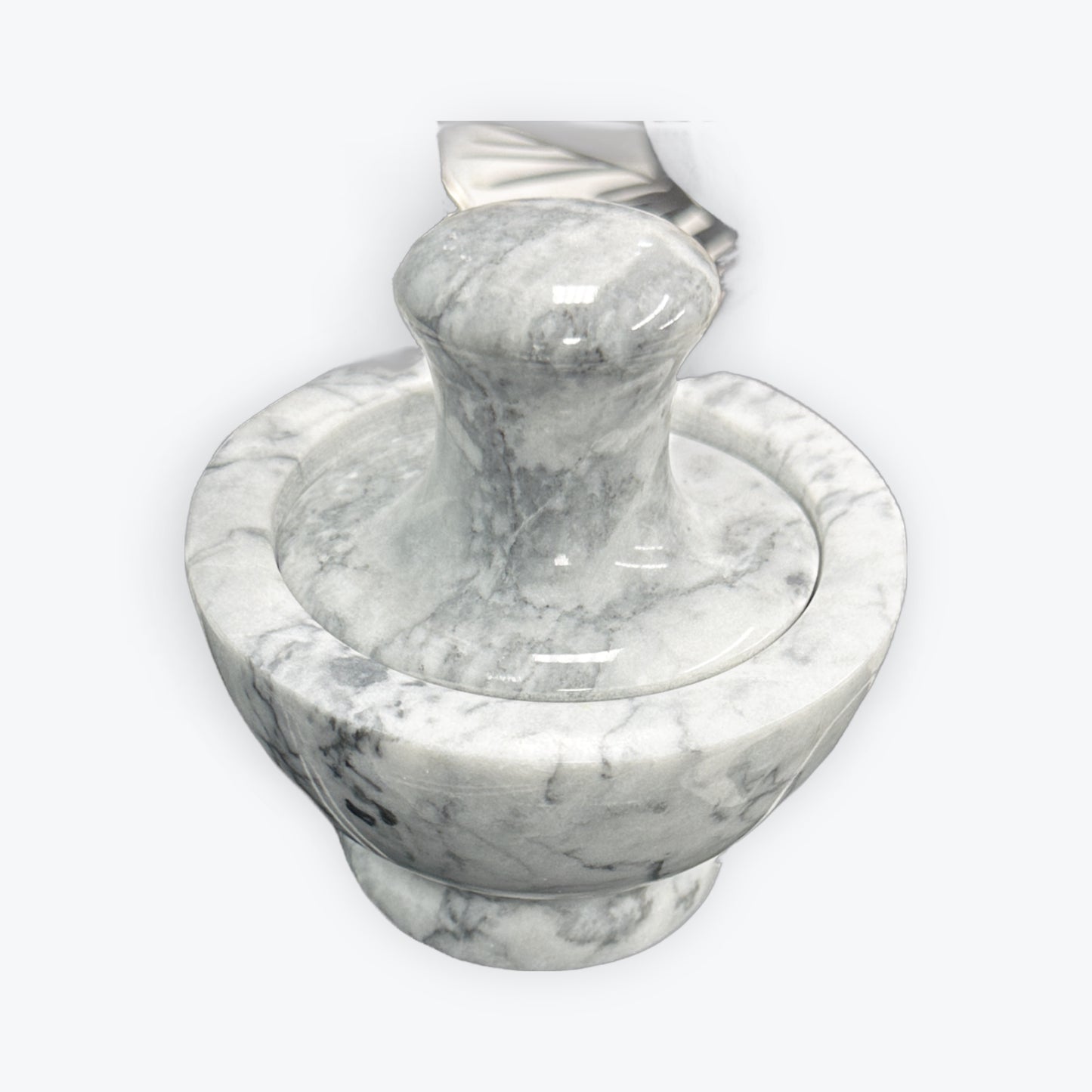 White Marble Mortar & Pestle