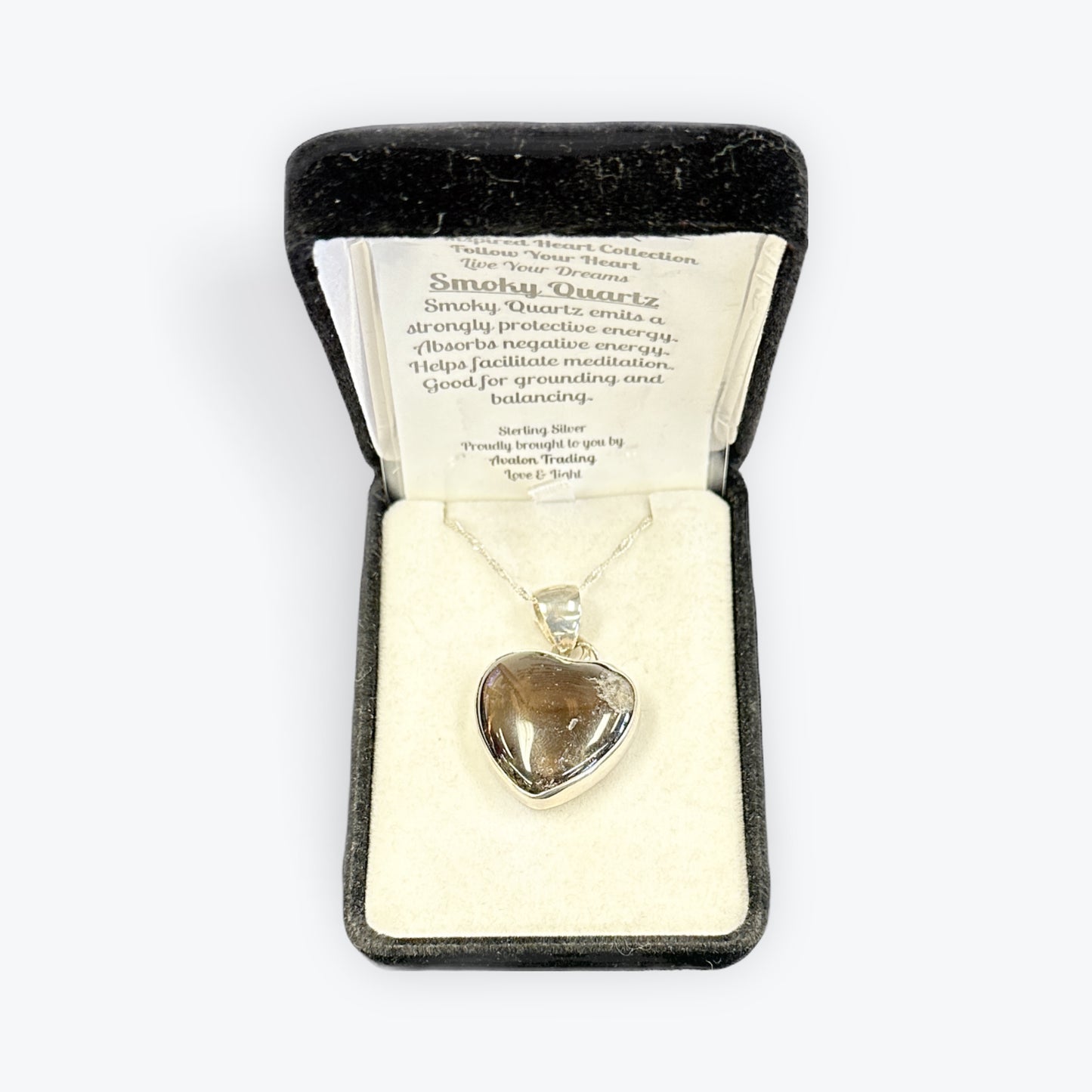 Smokey Quartz Heart Necklace