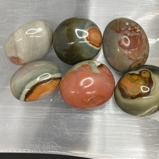 Polychrome Jasper Palm Stone