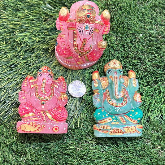 Ganesha Painted Statues