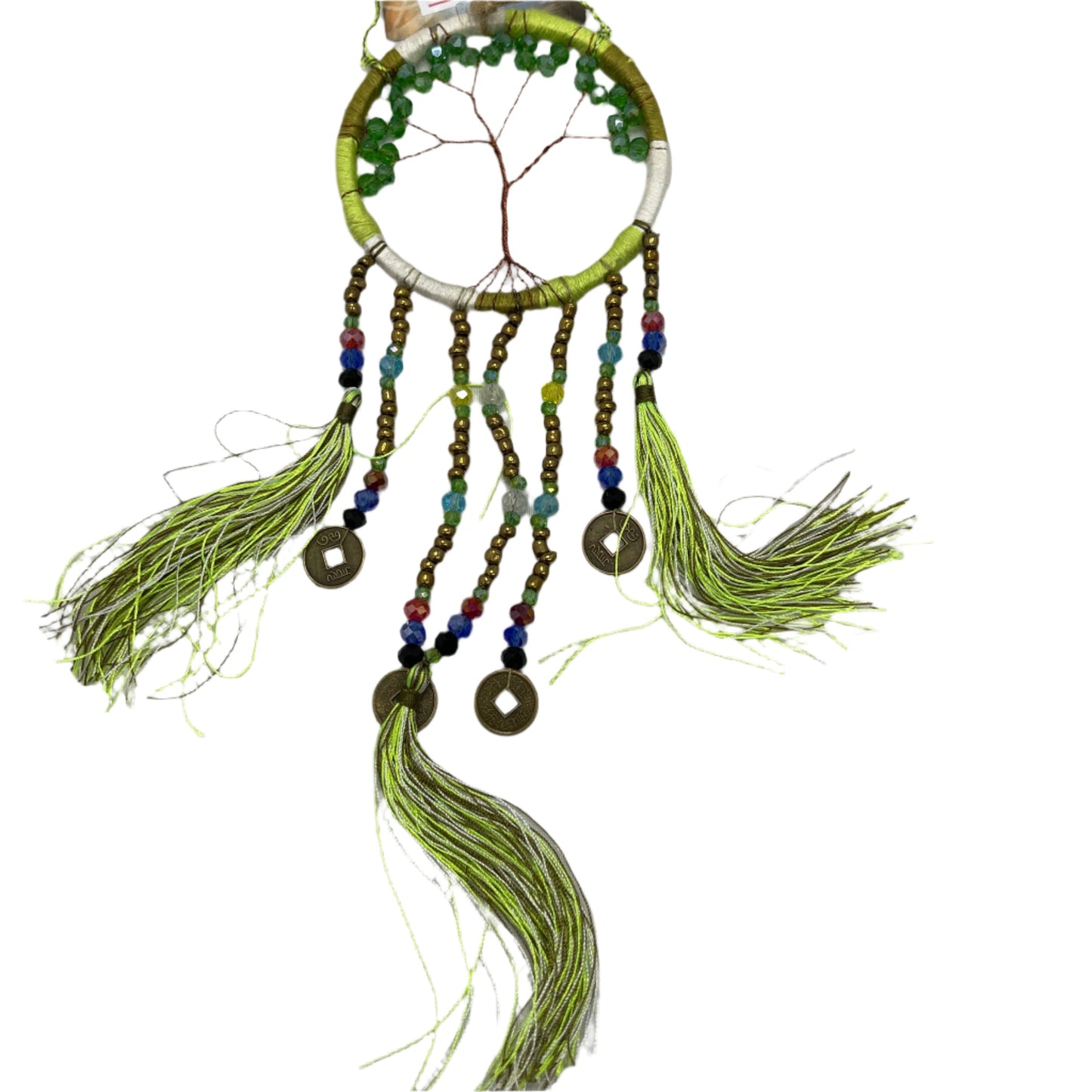 Green Tree of Life Dream Catcher