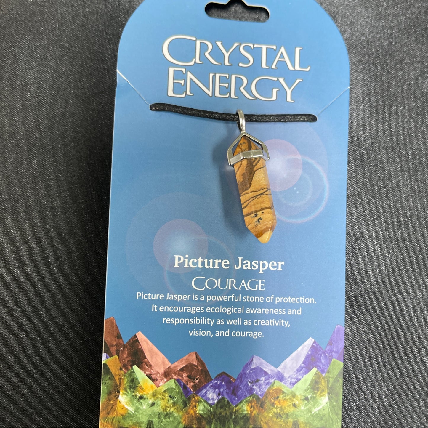 Crystal Energy Pendant: Picture Jasper (Courage)