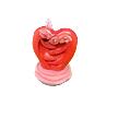 Red Heart Backflow Incense Burner