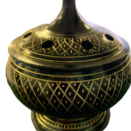 Black and Gold Charcoal Burner 3”